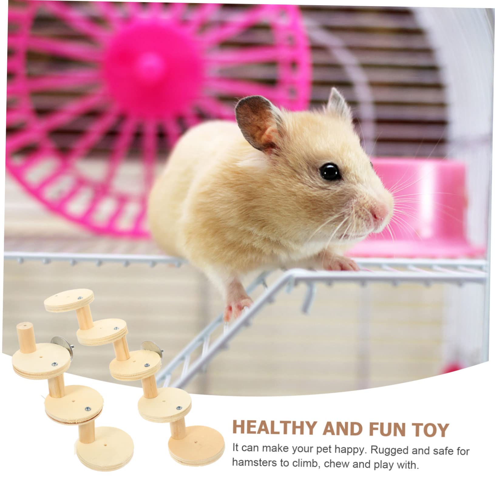 minkissy 3stücke Holzspielzeug Für Hamster Dekorative Leiter Für Kleintiere Sicher Und Geruchsfrei Für Käfige Fördert Spiel Und Neugier Stufiges Design Für Aktiven Spaß