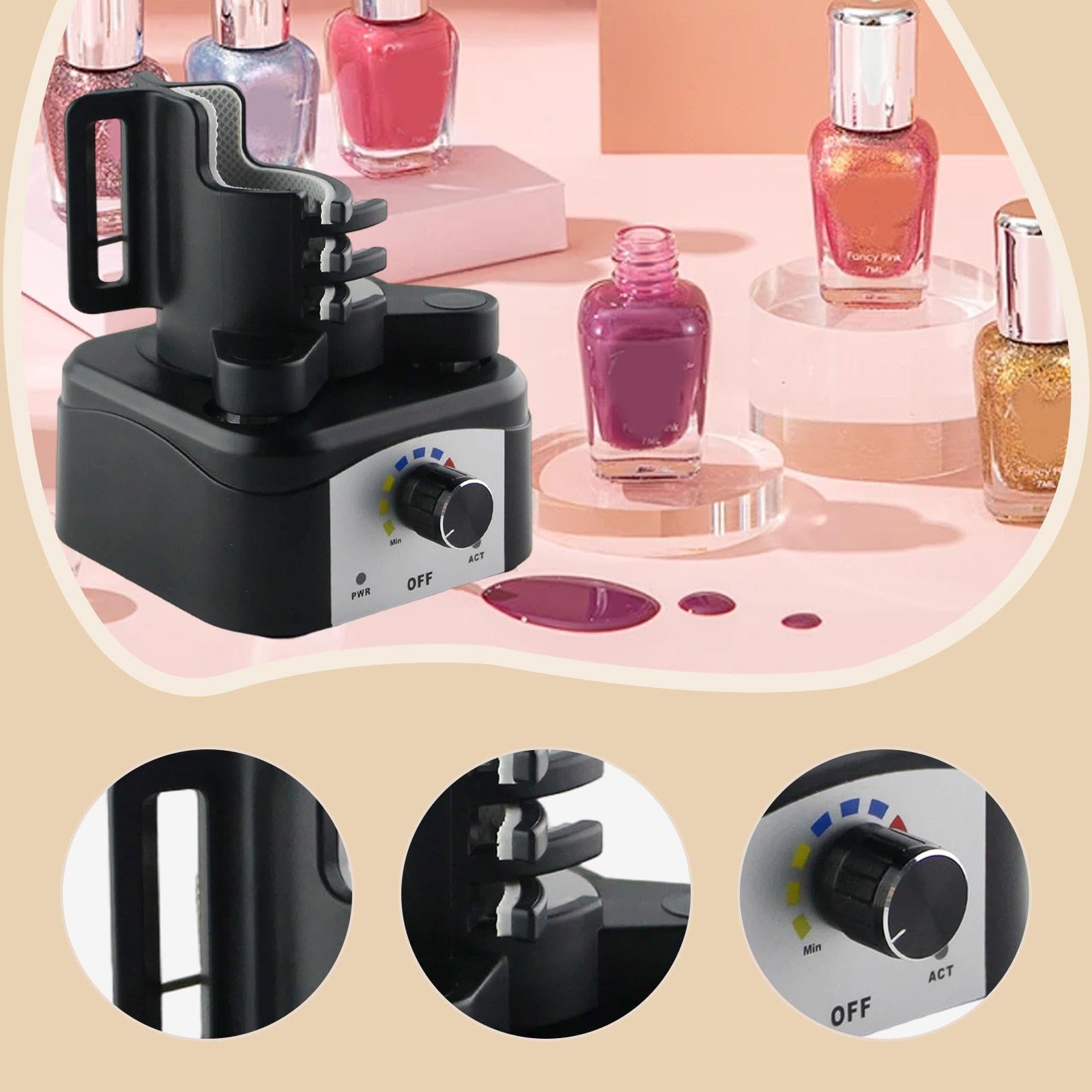 Mezcladora de Pintura para Maquetas Y de Uñas, Mezcladora de Multiusos, Mini Mezcladora de Pintura para Tubos de Ensayo, Laboratori