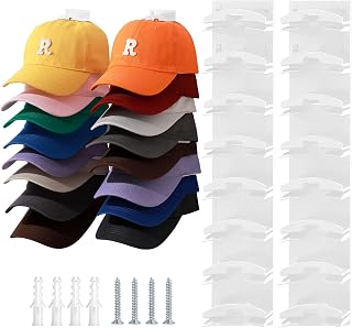 Jcocylse Cap Holder & Cap Organizer - Practical Cap Holder Wall for Proper Storage Suitable for Various Caps Storage