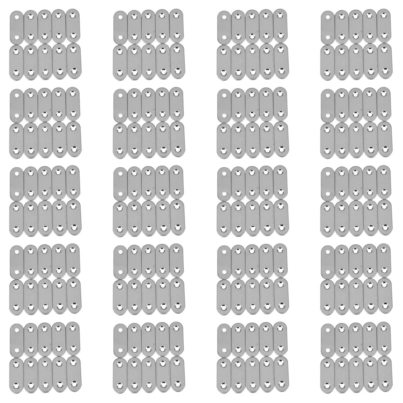 Jnchdghwa Flat Mending Plates Repair Fixing Joining Brackets 40X15mm 200Pcs