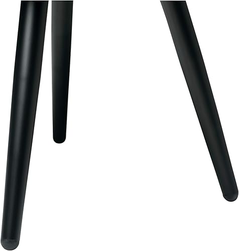 Miniatura 8 de Studio Designs Home Silla giratoria tapizada con cúpula sin brazos, silla lateral de oficina beige camello con patas de metal, 22 pulgadas de ancho