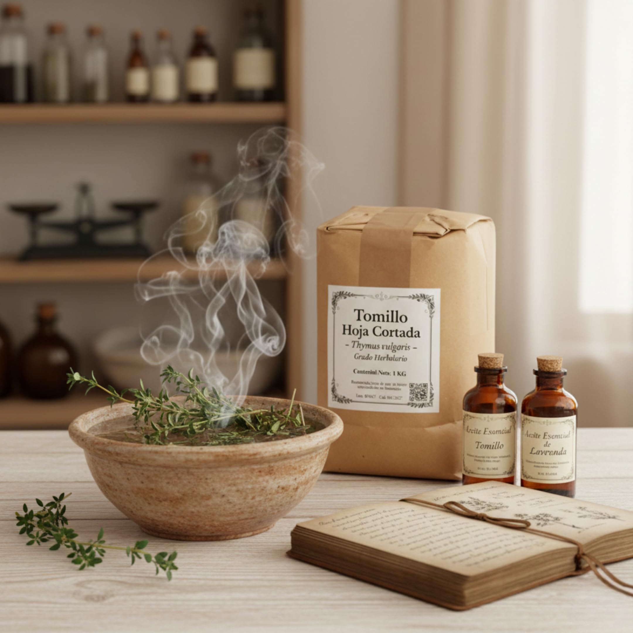 Tomillo Seco Hojas Cortadas · LA BOTICA Grado Herbolario · Envase a Granel 1 Ud 1kg · Infusiones y Recetas