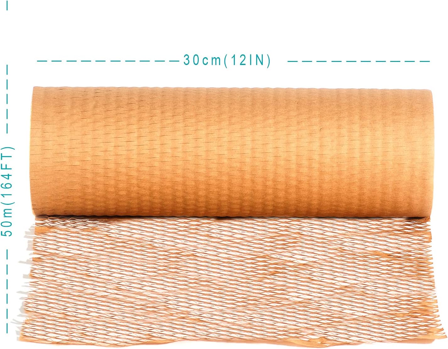 Fortuneknock Honeycomb Packing Paper 1 Roll 12 Inch X 164 Feet Packing Wrap, Air Cushions Packing，Shipping Wrap Roll, Biodegradable Packing Materials For Moving Household, Gift Packing Paper Roll. : Office Products