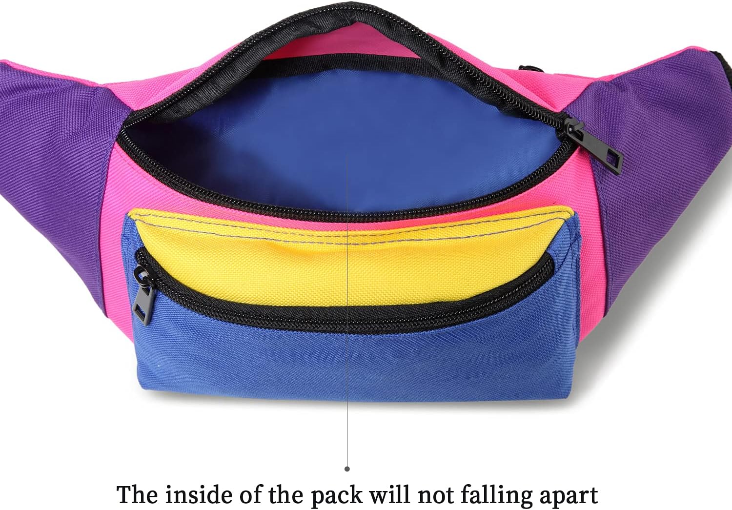 MIAIULIA 80s Neon Waist Fanny Pack for 80s Costumes,Festival Travel Party #Other - Image 5