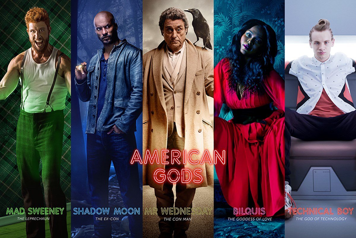Pyramid International "Collage American Gods Maxi Poster, Multi-Colour, 61 x 91.5 x 1.3 cm