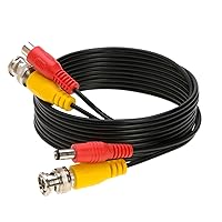 Vista 1 de Cables Direct Online Cable de extensión de video BNC prefabricado negro de 10 pies para CCTV, cámara de seguridad, DVR, sistema de vigilancia, cable