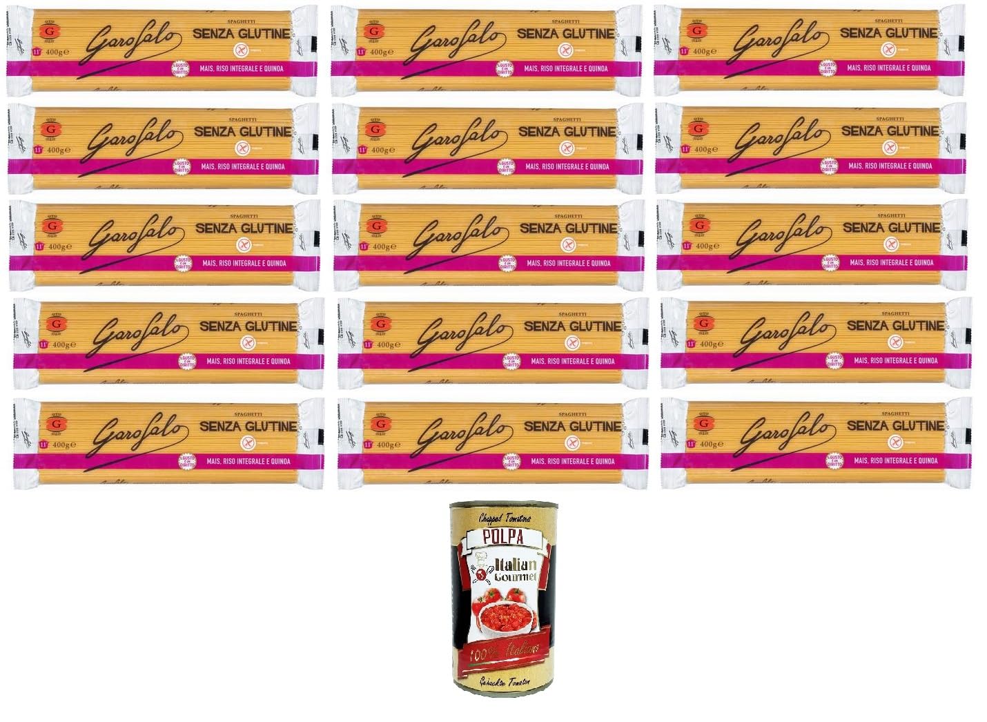 Italian Gourmet Spaghetti pâtes sans gluten au maïs 15 x 400g