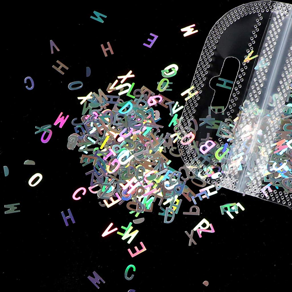 Lettere Olografiche Per Resina: Glitter Grosso 5 Colori, Paillettes Miste 2g Per Busta, Kit Fai Da Te