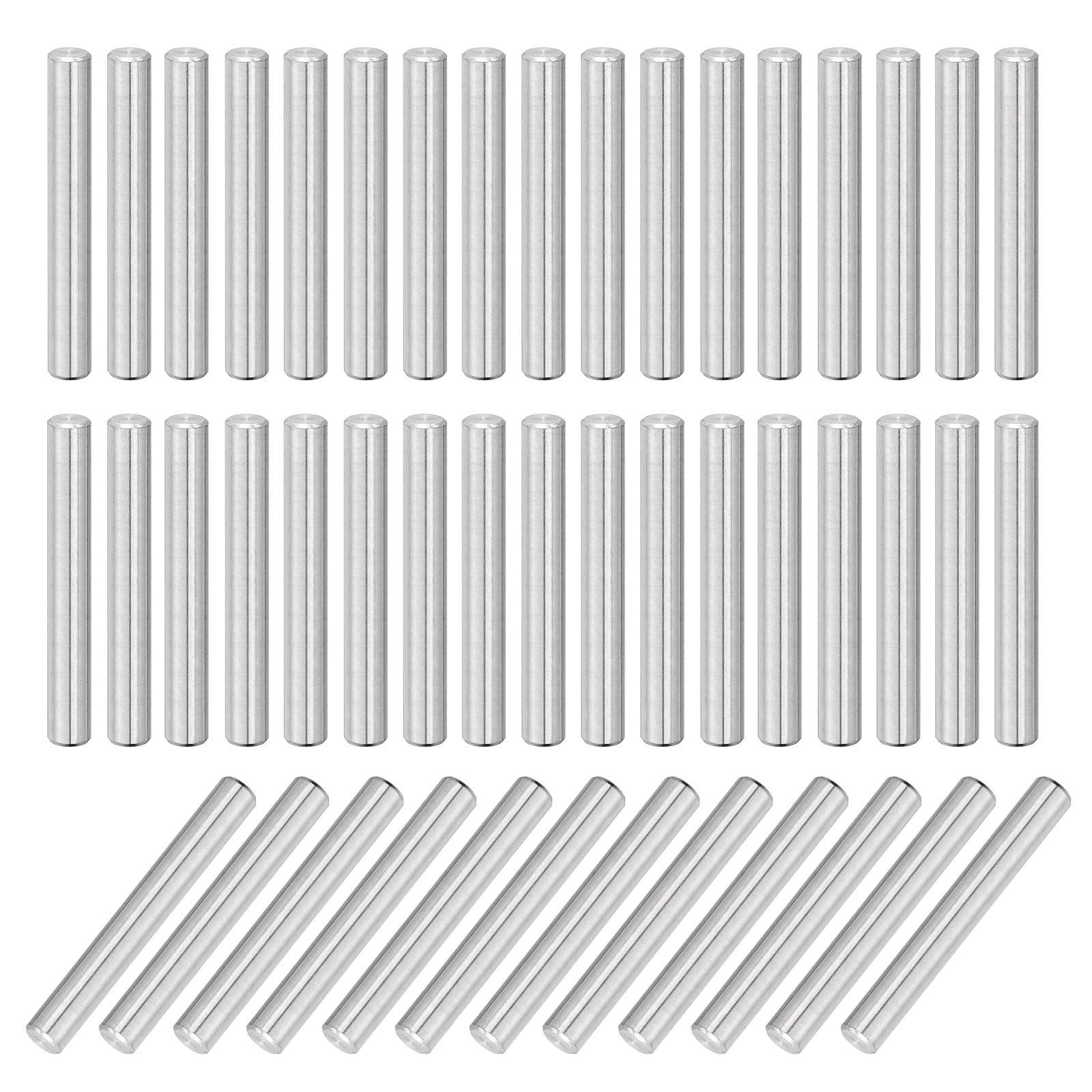 MECCANIXITY 14Pcs Dowel Pin 6mm x 70mm Shelf Support Pin 304 Stainless Steel Shelf Pegs for Shelves Cabinets Furniture Nickel Plated, Silver Tone — Amazon image 20