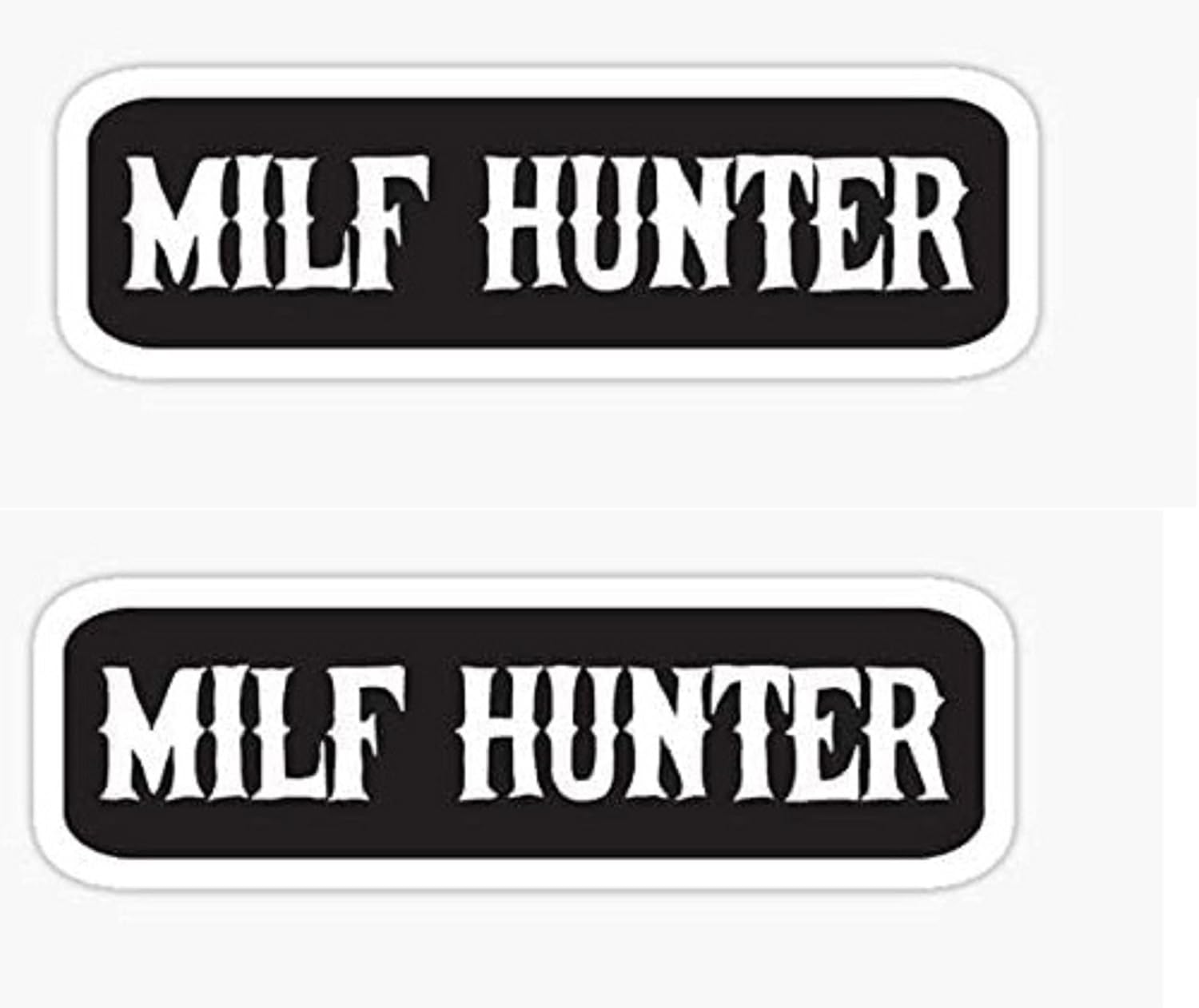 Milf Hunter Cool Motorcycle Funny Helmet Stickers and Bikers Gifts Sticker Laptop Wall Window Bumper Decal