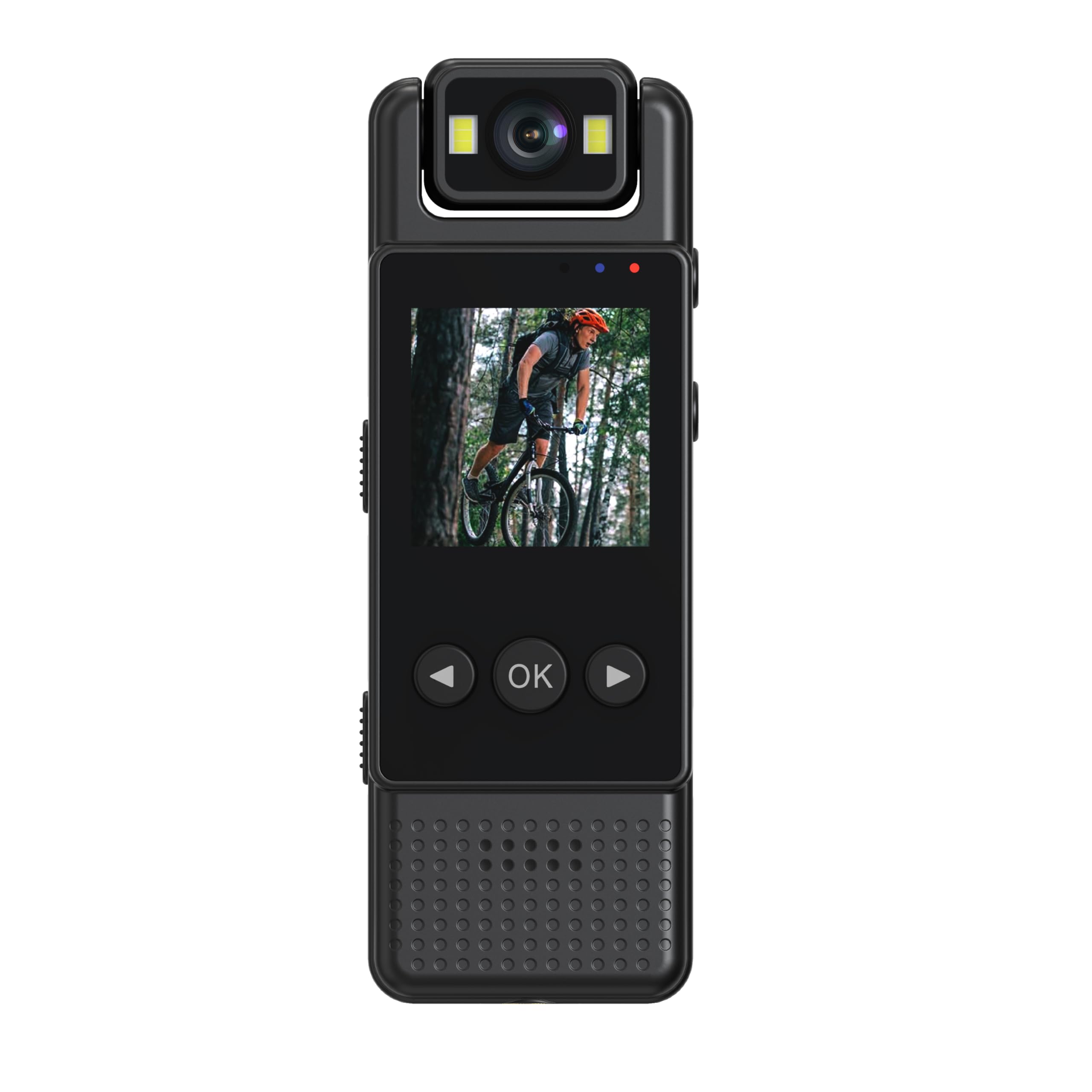 Minicámara HD 1080P, grabadora de vídeo Digital portátil, cámara Corporal for Ciclismo, visión Nocturna infrarroja, policial, pequeña videocámara for Bicicleta(Add 32GB)