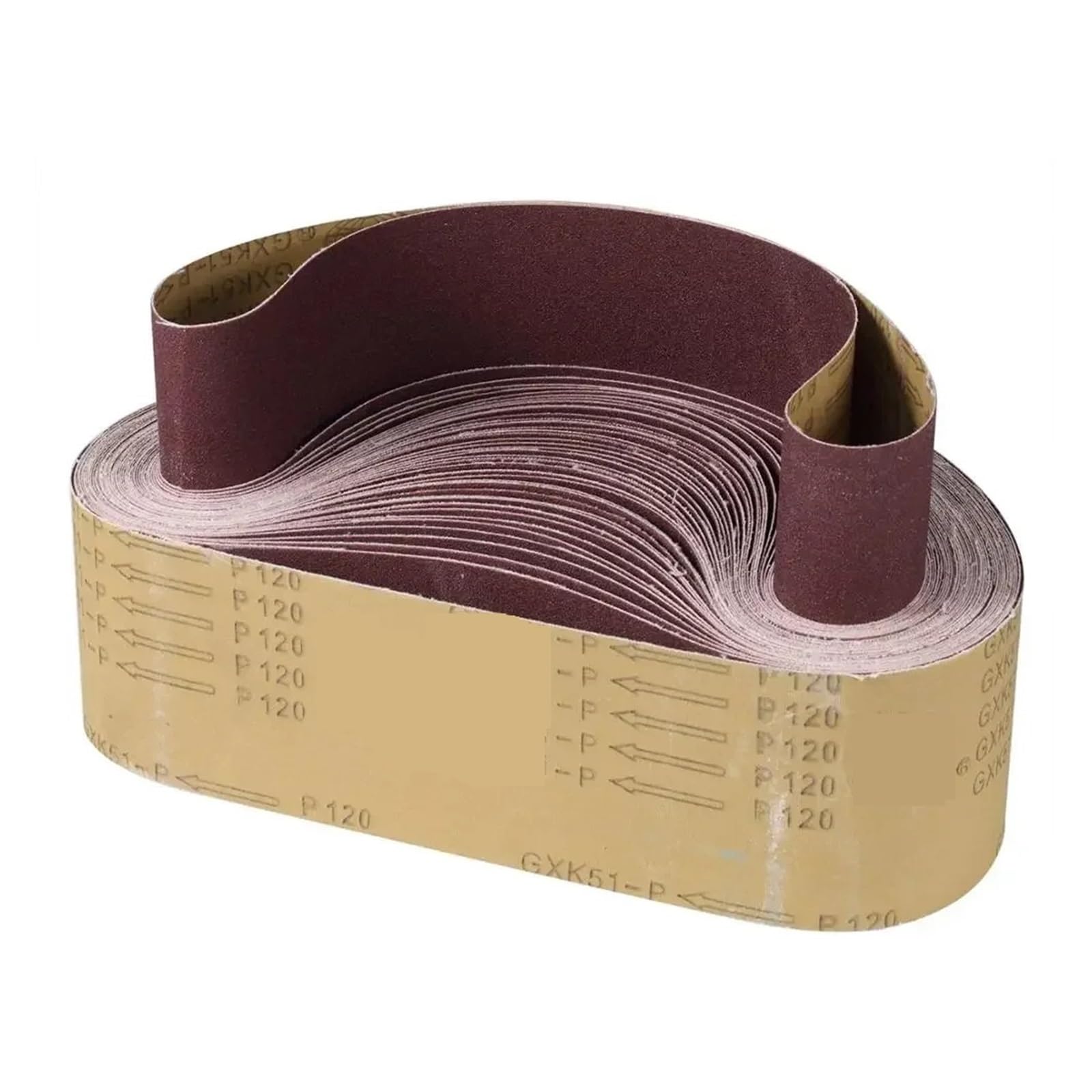 10 sztuk 75x533mm taśmy szlifierskie, akcesoria do szlifierki do grubych pasów szlifierskich do cienkich elektrycznych narzędzi obrotowych(800)