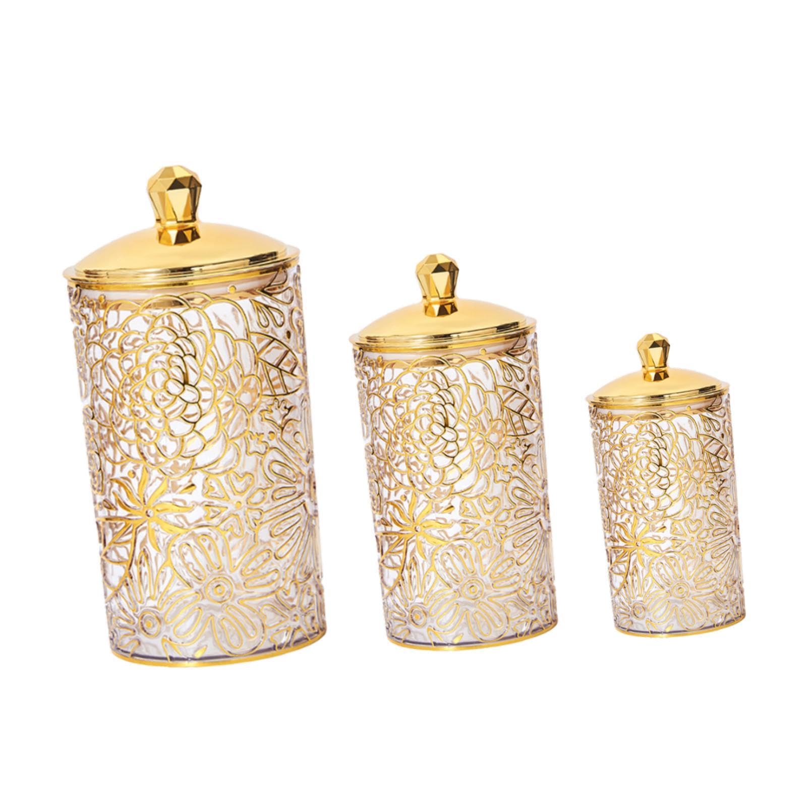 3 Teiliges Vorratsglas Set mit Deckel, Lebensmittelbehälter, Küchenkanister