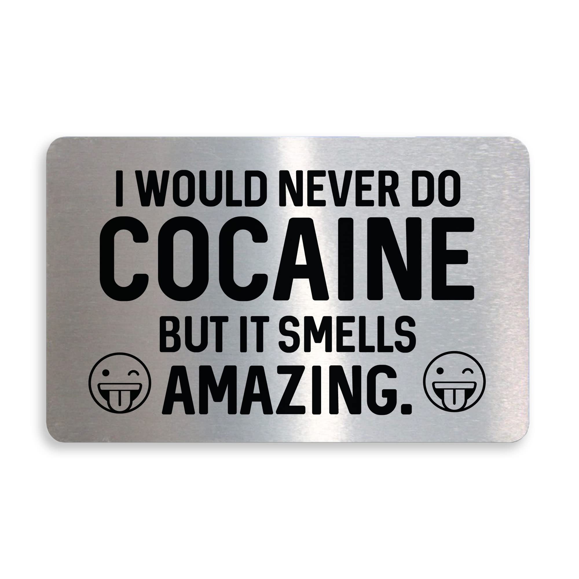 Funny Rude Christmas Gifts For Him NOVELTY Joke Birthday Gift Metal Wallet Card