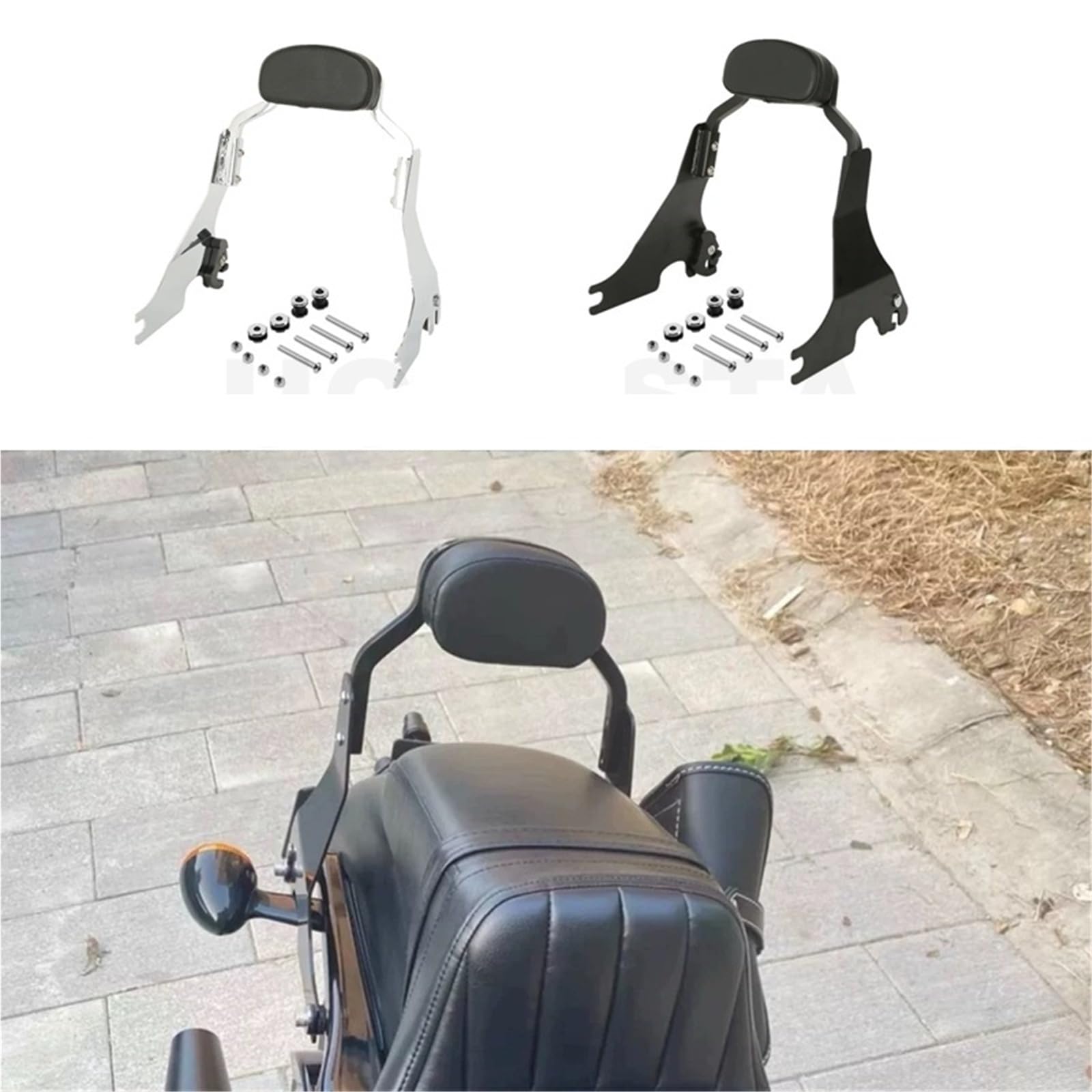 Poduszka Kufer Motocyklowy Pasuje do Harley Sportster Iron XL 883 1200 48 72 XL883 XL1200 Forty-Eight, oparcie pasażera Sissy Bar