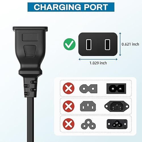 Miniatura 3 de PwrON Cable de carga de CA en alimentación compatible con EverStart MAXX 1200 Peak AMPS Jump Starter con compresor de aire e inversor Ever Start