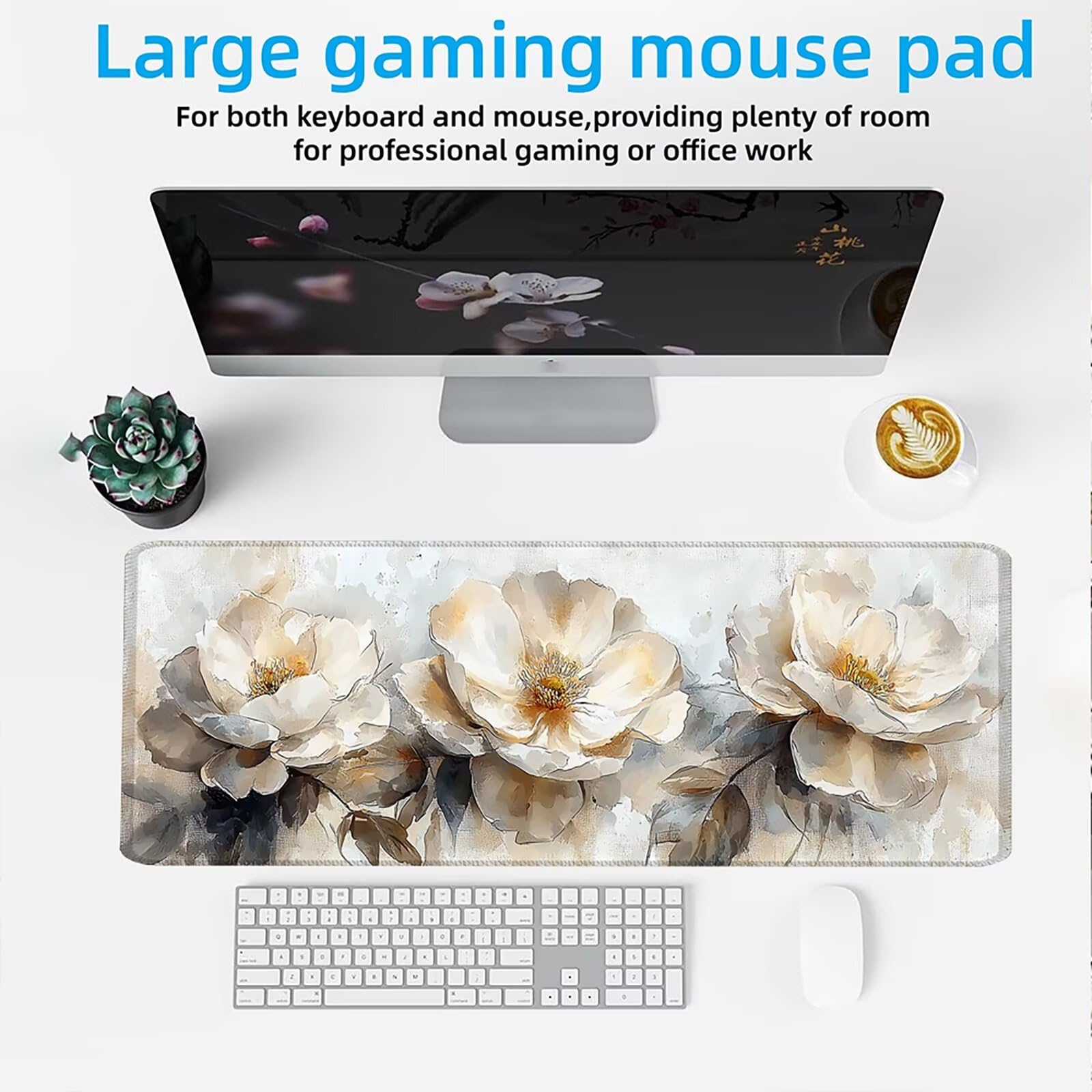 Podkładka pod mysz 1200x600mm Podkładka pod mysz dla graczy, podkładka pod mysz na biurko ultra cienka antypoślizgowa gumowa podstawa zmywalna ulepszona prędkość i precyzja dla PC, komputera