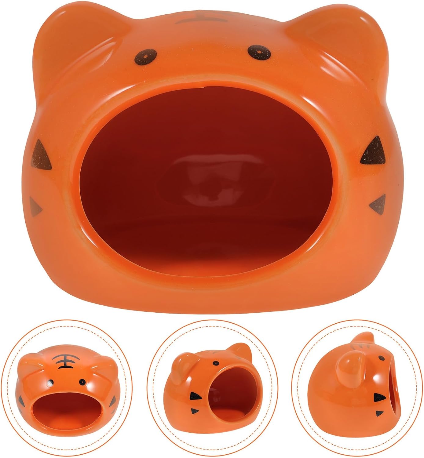 Toddmomy Ceramic Hamster Nest Small Pet Bed Cooling Summer Hedgehog Sleeping House for Small Animals