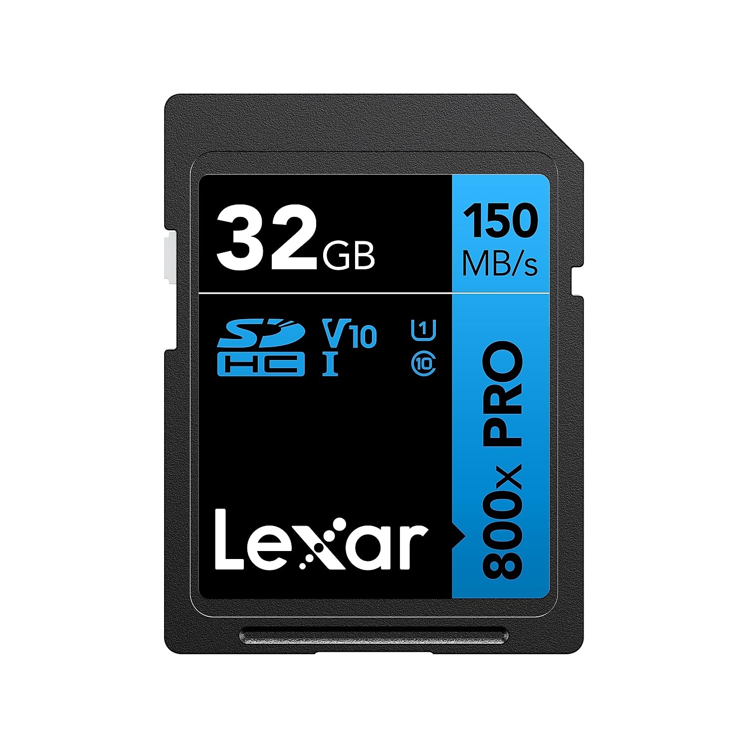 Lexar High-Performance 800x PRO Blue Series 32GB SDHC Memory Card, Class 10, UHS-I, V10, 2/Pack (LSD0800P032G-B2NNU)-image-0