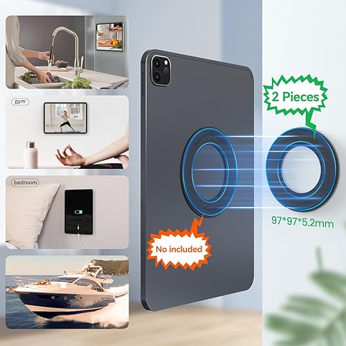 Miniatura 3 de Nillkin Soporte magnético para iPad Pro 12.910.2, iPad Air 5, 4, 3, soporte magnético para iPad, soporte para coche, piano, refrigerador, pizarra