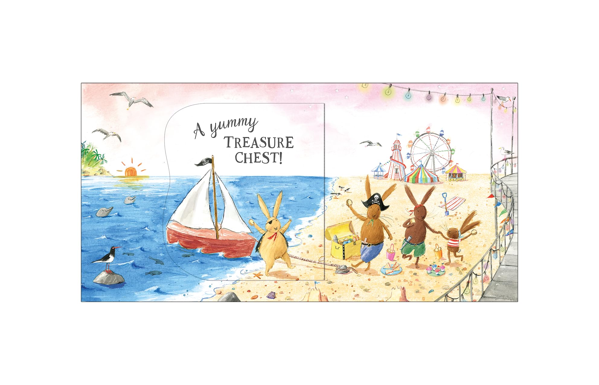 We're Going on a Treasure Hunt: A Lift-the-Flap Adventure (The Bunnies of Hoppity Hill)