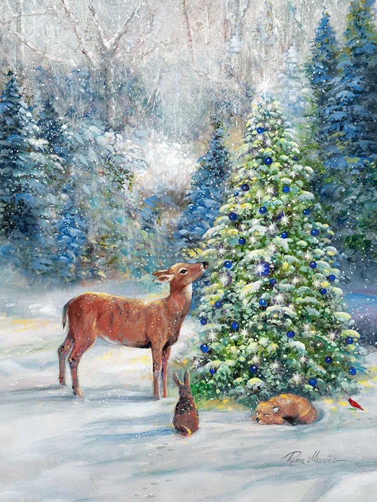 Winter Gathering 11x14 UnFramed Art Print Poster Ready for Framing by Manning, Ruane