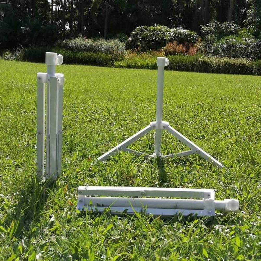Base per ombrellone pieghevole da esterno, design in ferro bianco per spiaggia, patio e attività ricreative sportive, supporto per Sune Protect