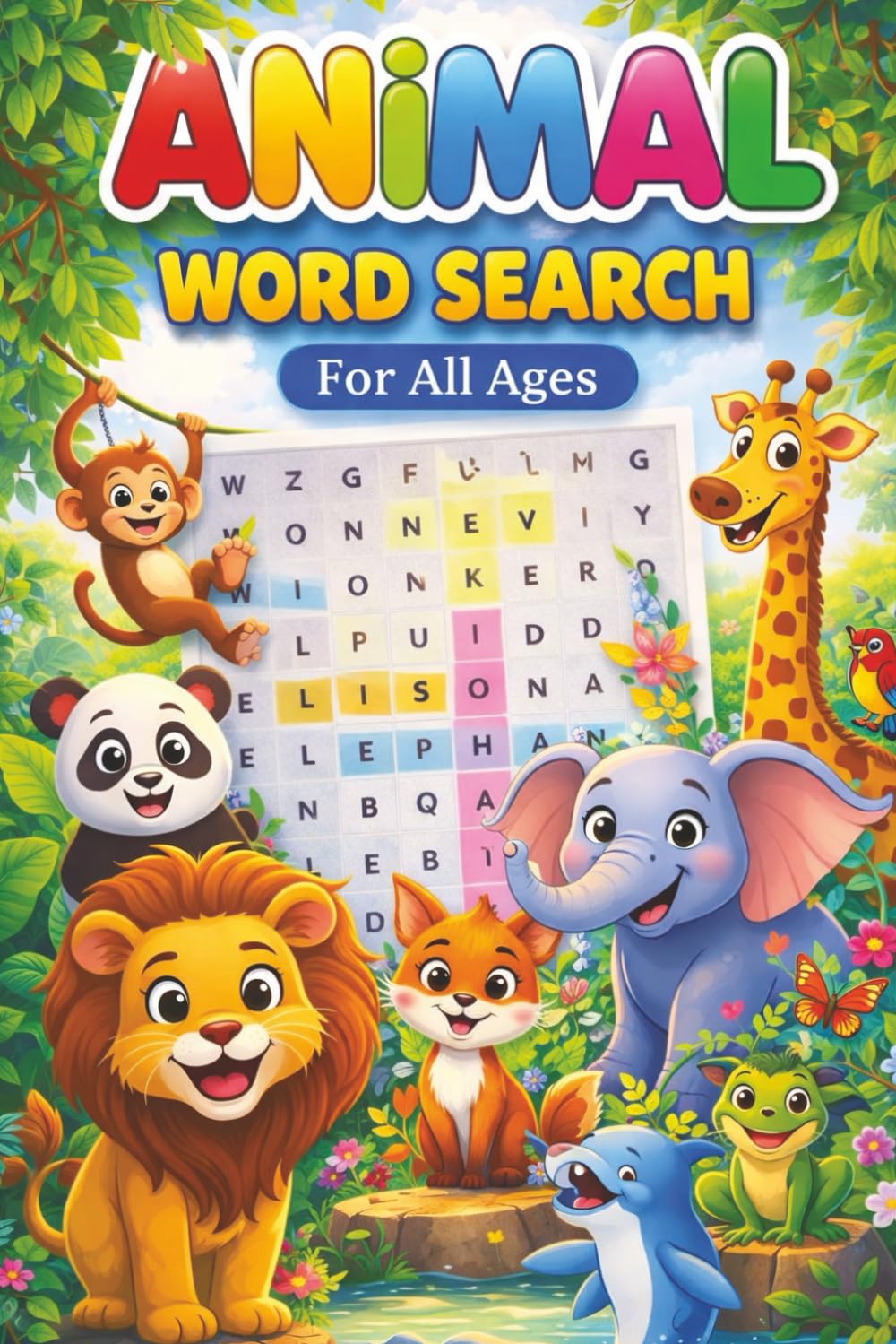 Animal Word Search Puzzle Book for All Ages: Fun & Educational Animal Word Search Puzzles for All Ages | Perfect for Learning and Play