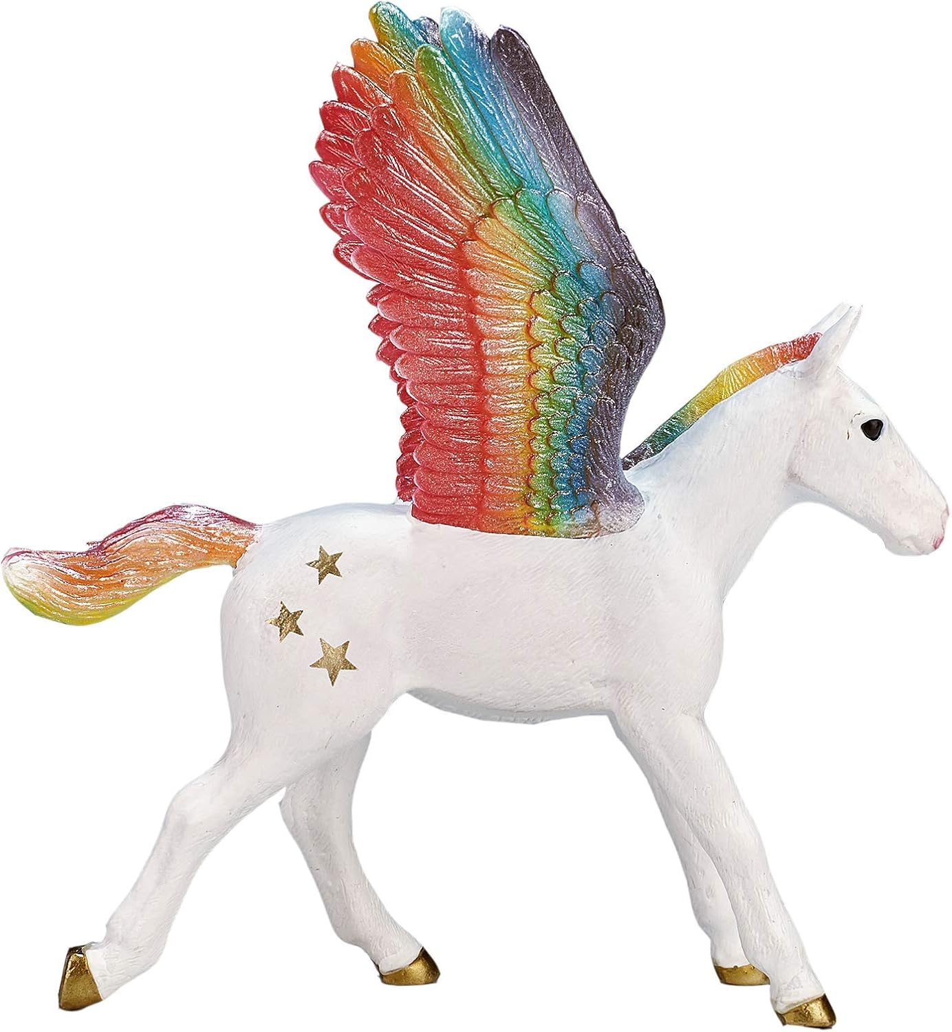 MOJO Pegasus Baby Rainbow Realistic Fantasy Toy Replica Hand Painted Figurine