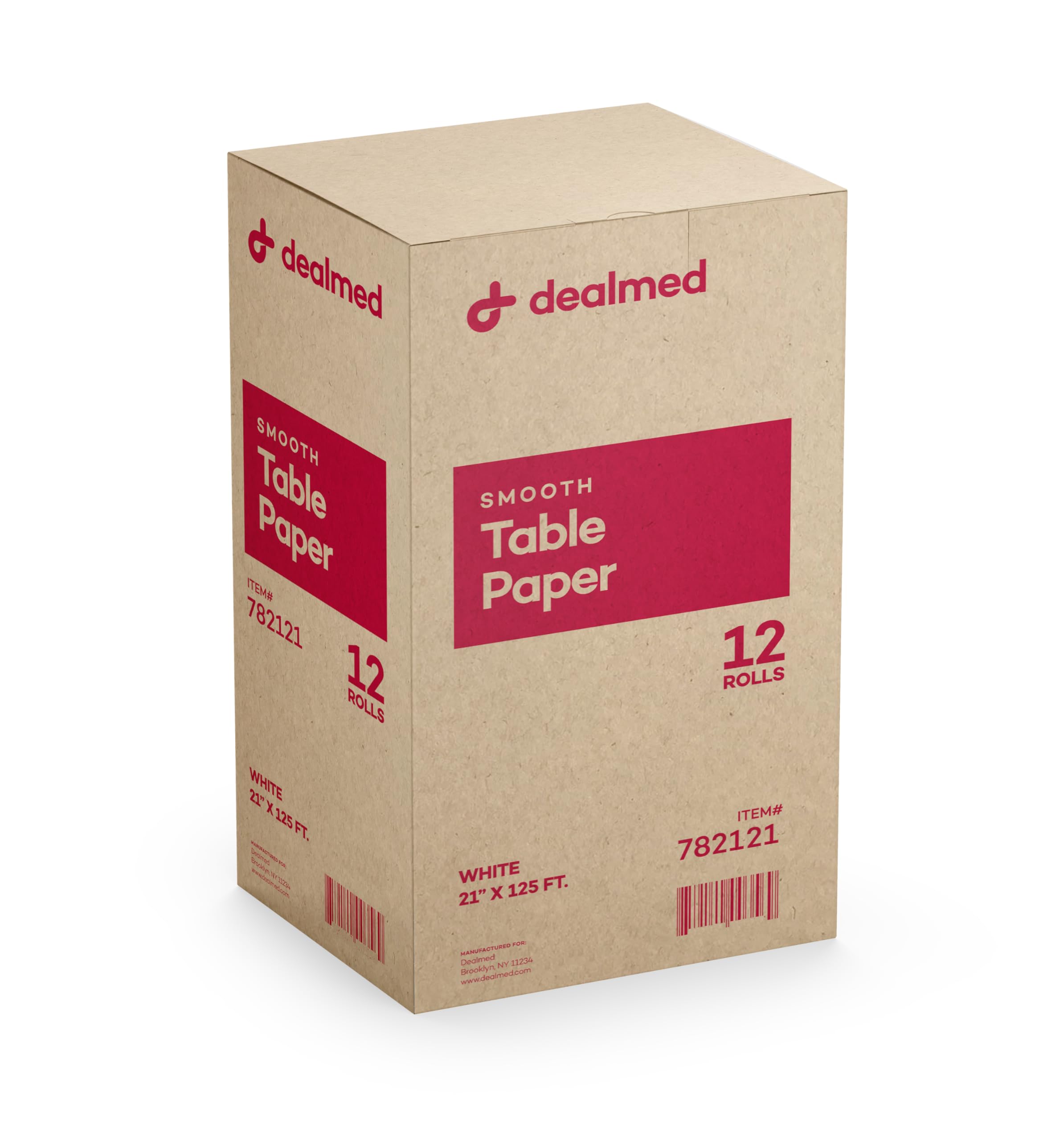 Dealmed Table Paper Exam Cover - 14 in x 125 ft, Crepe, White, 12 Rolls — Amazon image 14