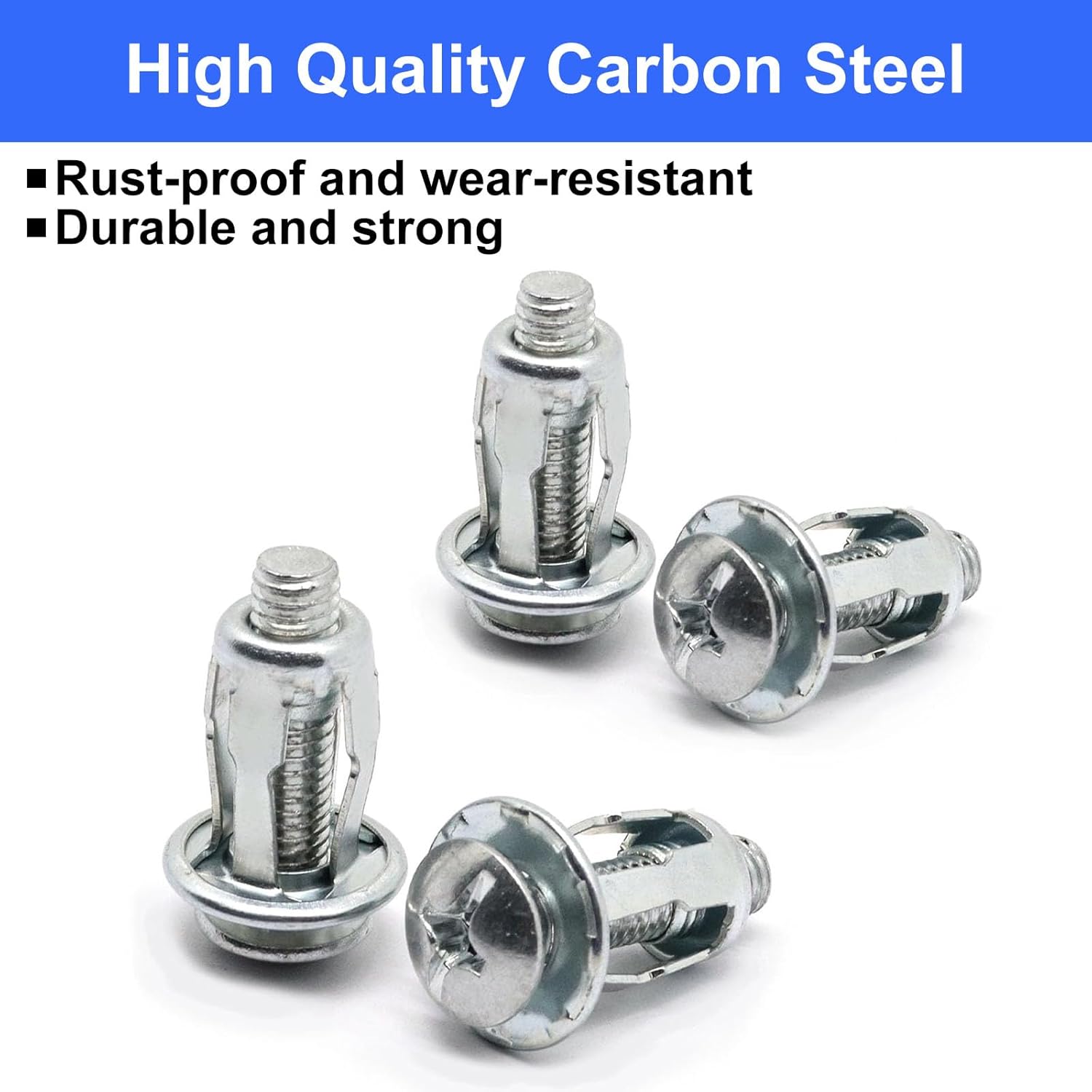 20pcs Hollow Wall Anchors for Thin Walls Heavy Duty, M6 x 1"