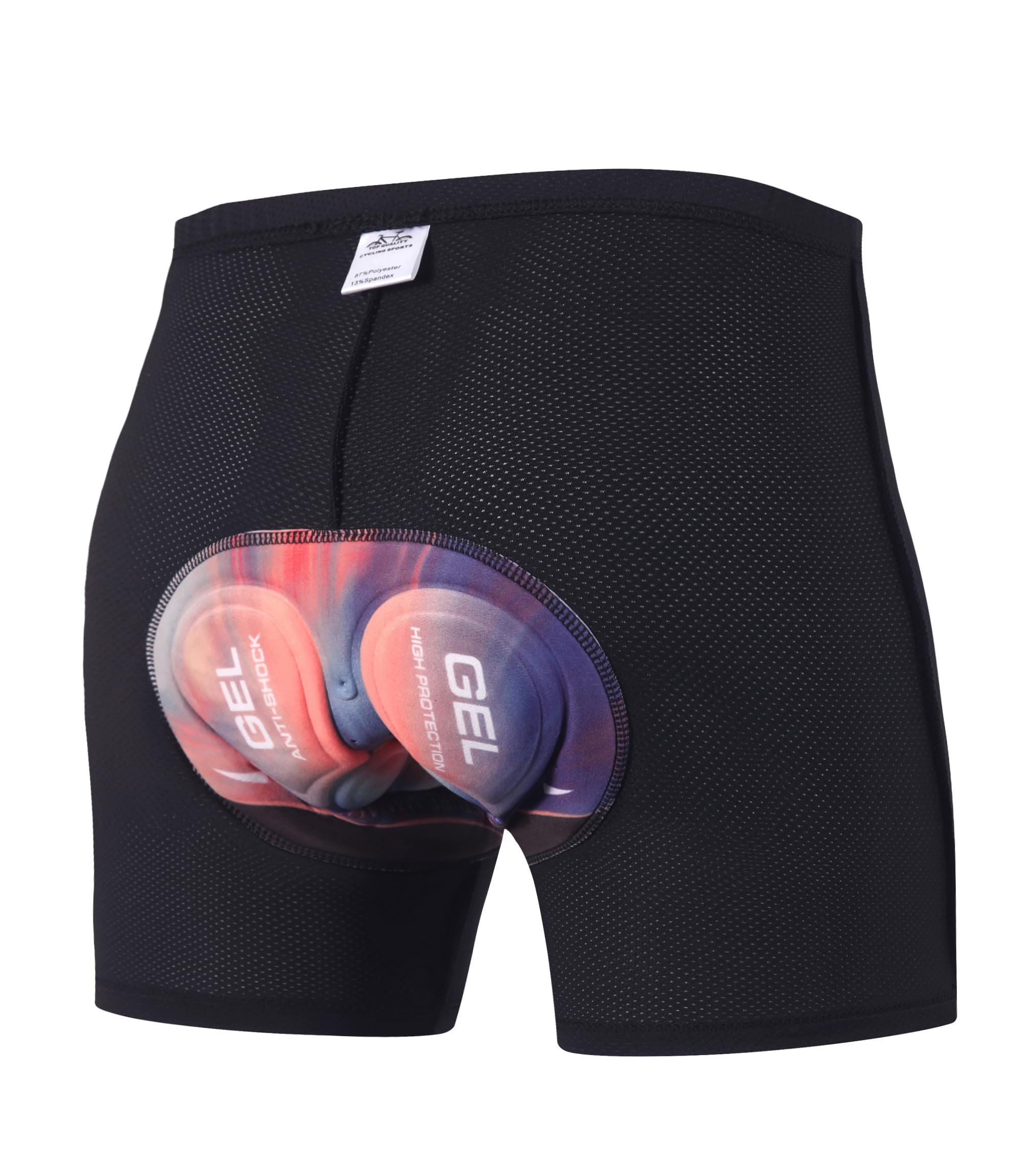 X-TIGER Radlerhose Herren 5D Gel Gepolstert Fahrradunterhose Fahrradhose Radhose Kurz Radunterhose Schnelltrockende Elastische Atmungsaktive