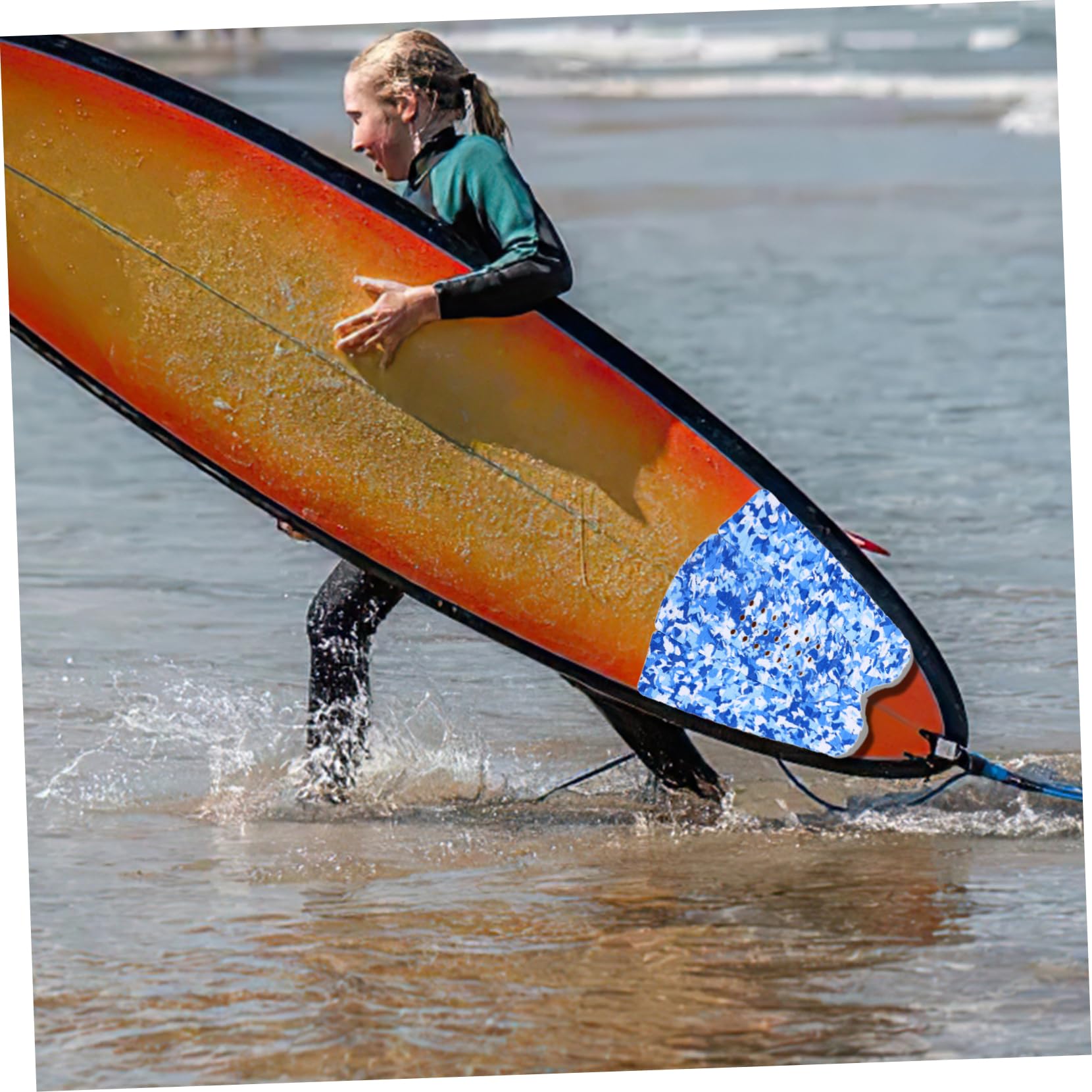 Surfbrett-traktionspad -Matte Selbstklebende Pads Eva-surf-traktionspad Schwanzmatte Für Surfbretter Installieren Entfernen Wasserbeständig Langlebig Und Kratzfest