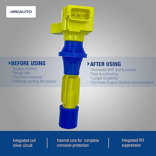 Miniatura 3 de Bobina de encendido de alto rendimiento ARKAUTO L3G2-18-100A L3G218100 6M8G-12A366 6M8G12A366 UF-540 UF540 C1683 para Mazda 3 6 CX7 CX-7 MX5 MX-5