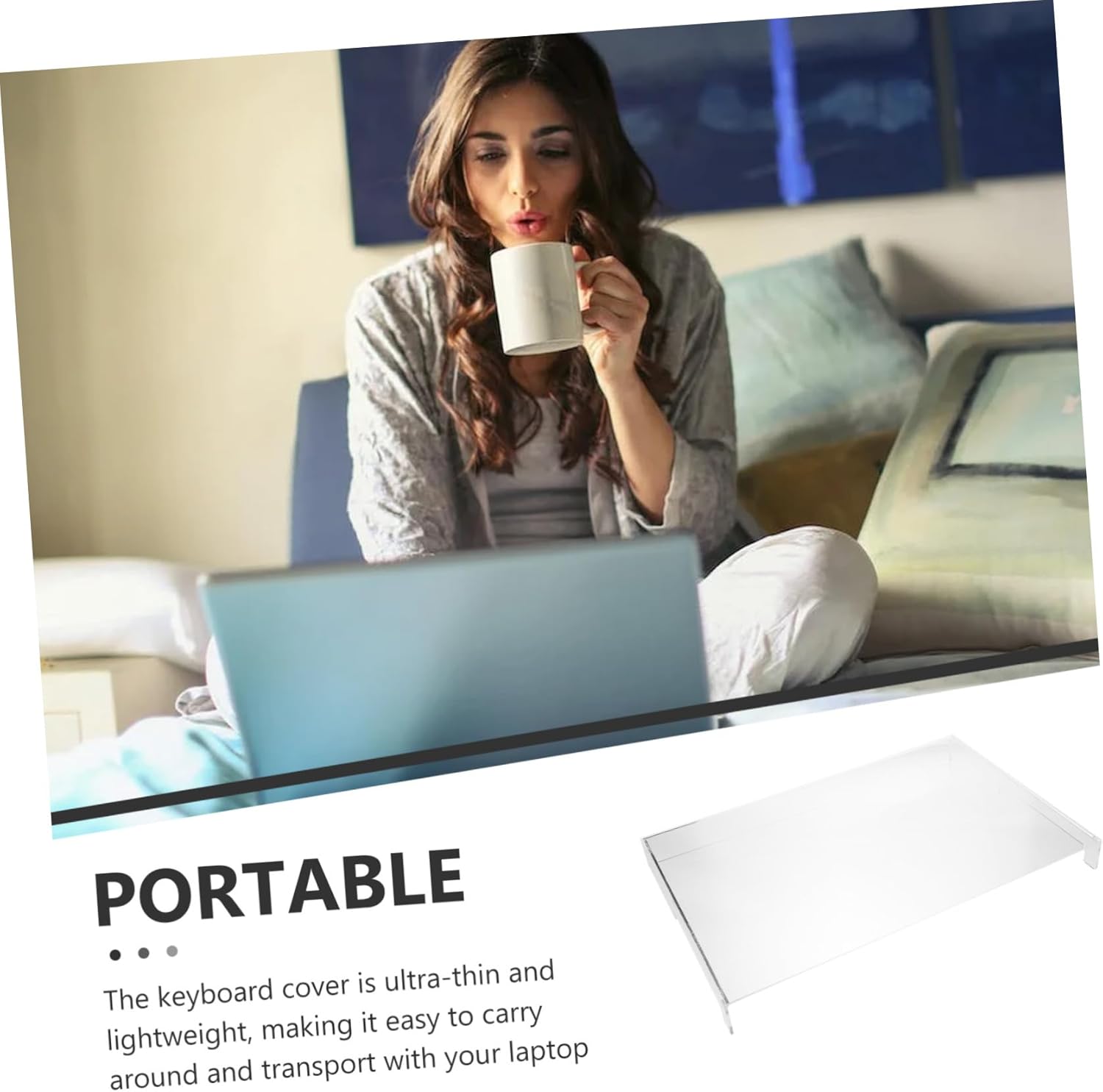 Transparent Keyboard Protector Cover for Laptop Ultra Thin Clear Keyboard Case Dust and Dirt Resistant with Precise Fit for Spill Protection and Easy Cleaning