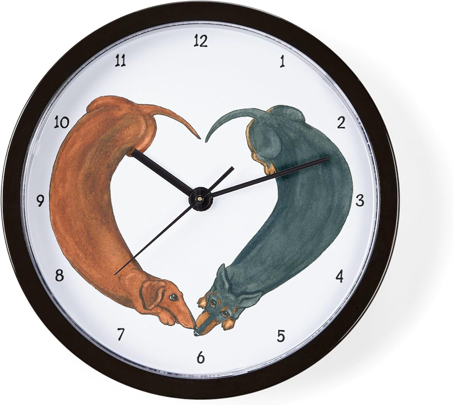 CafePress Dachshunds for Life 10" Wall Clock for Livingroom, Kitchen, or Office
