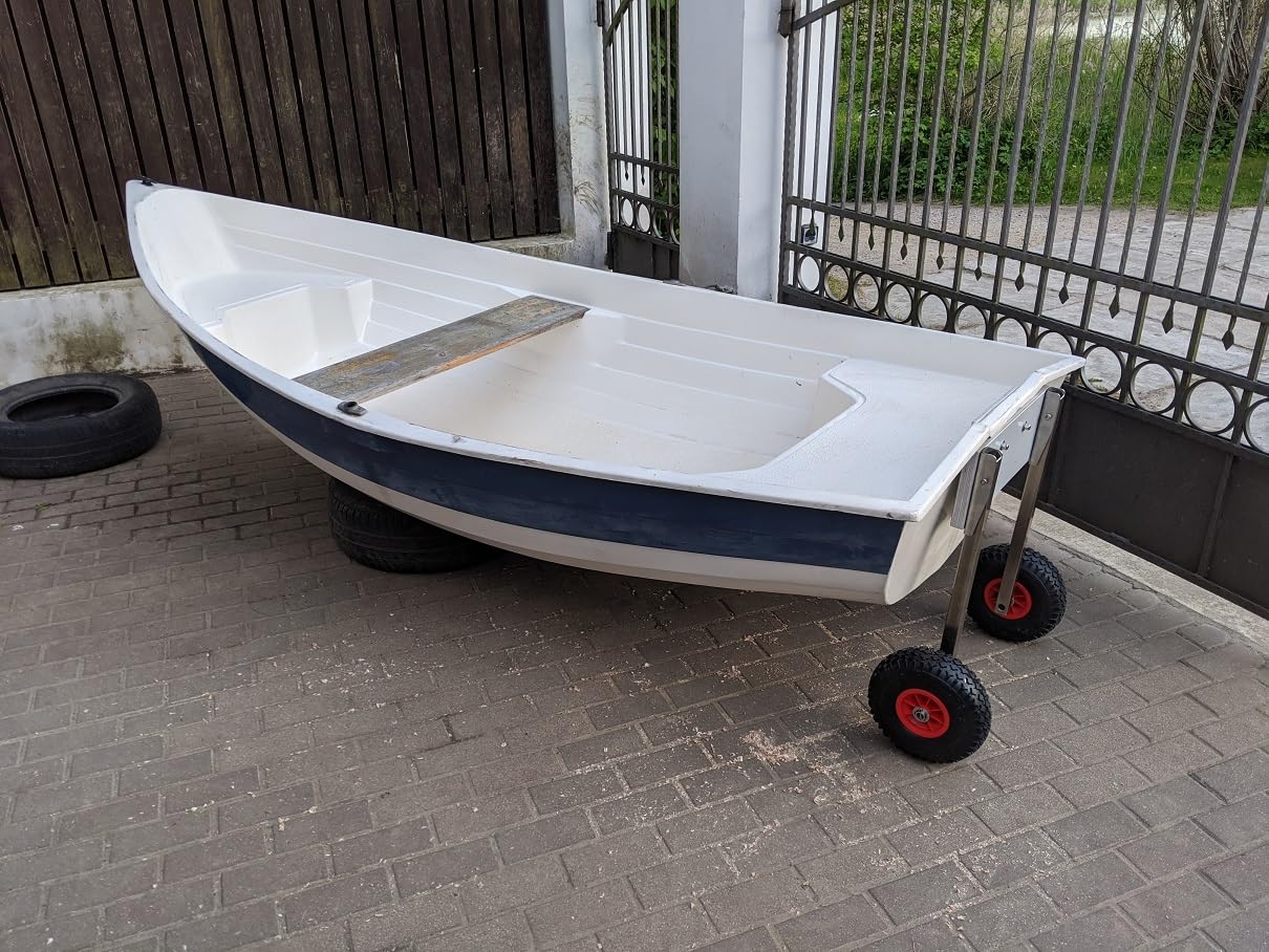 Roues de halage, rabattable, pour Annexes, Bateau gonflable Moteur hors-bord en Acier inoxydable, de Mise à l'eau (forme I Light)