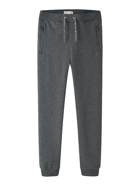 NAME IT Nkmhonk Bru Swe Pant Noos, Pantaloni da Ginnastica Bambini e ragazzi, Grigio (Dark Grey Melange), 80
