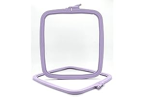 Lila Plastic Square Embroidery Hoop - Cross Stitch Hoops - Punch Needle Hoop No:4 Large