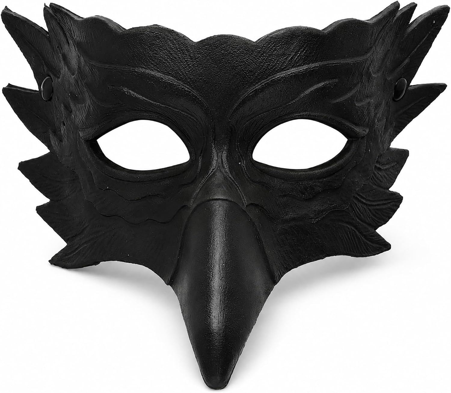 nezababy Halloween Crow Mask Eagle Raven Bird Half Face Masquerade Mask Animal Cosplay Costume Prop for Adult Men Women