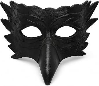 Halloween Crow Mask Eagle Raven Bird Half Face Masquerade Mask for Adult