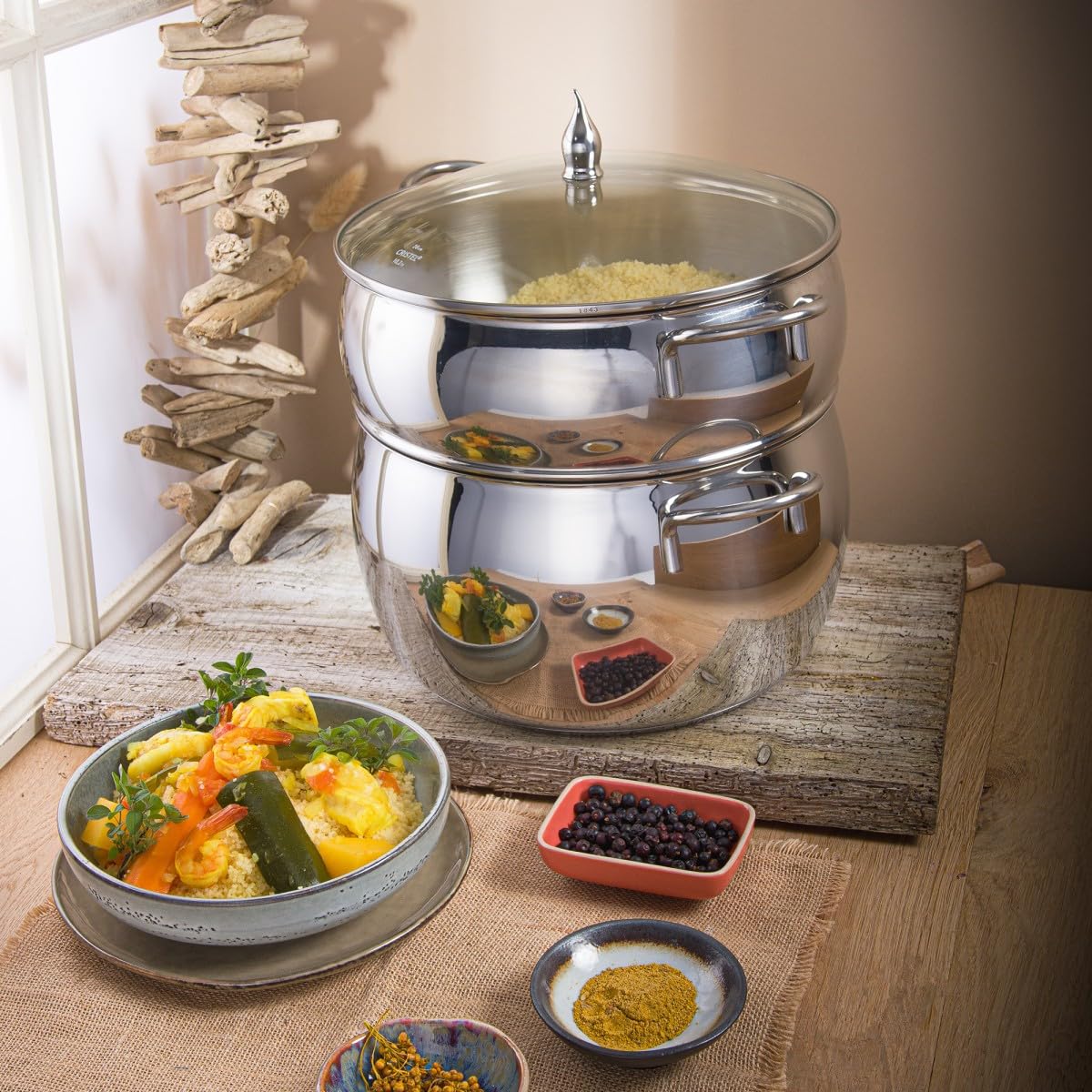 Cristel-CC26MEB-Couscoussier Médina 26cm INOX