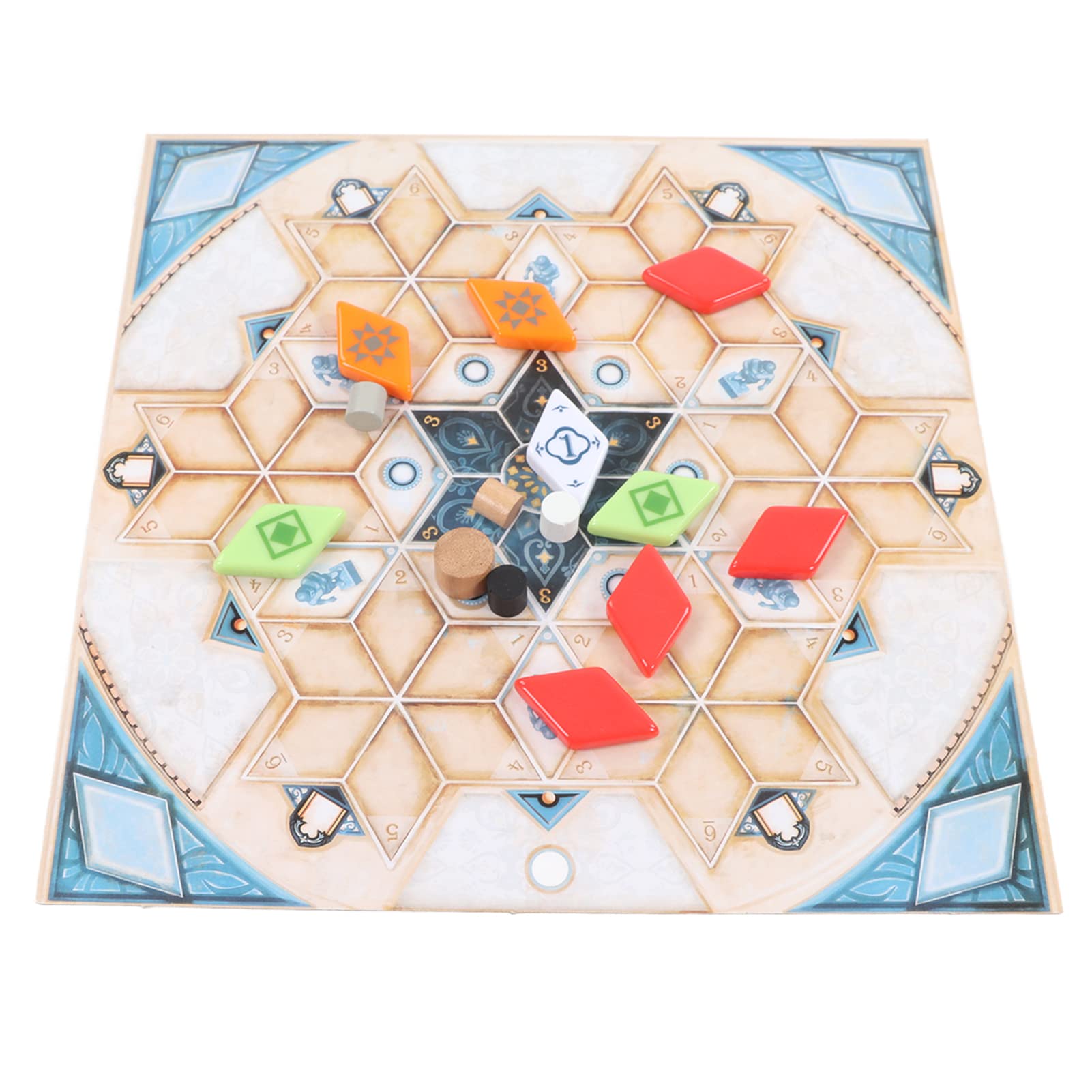 Juego de mesa de estrategia de colocación de azulejos, juego multijugador a juego de azulejos para adultos y adolescentes, divertido juego de fiesta familiar con bolsa de almacenamiento para reuniones