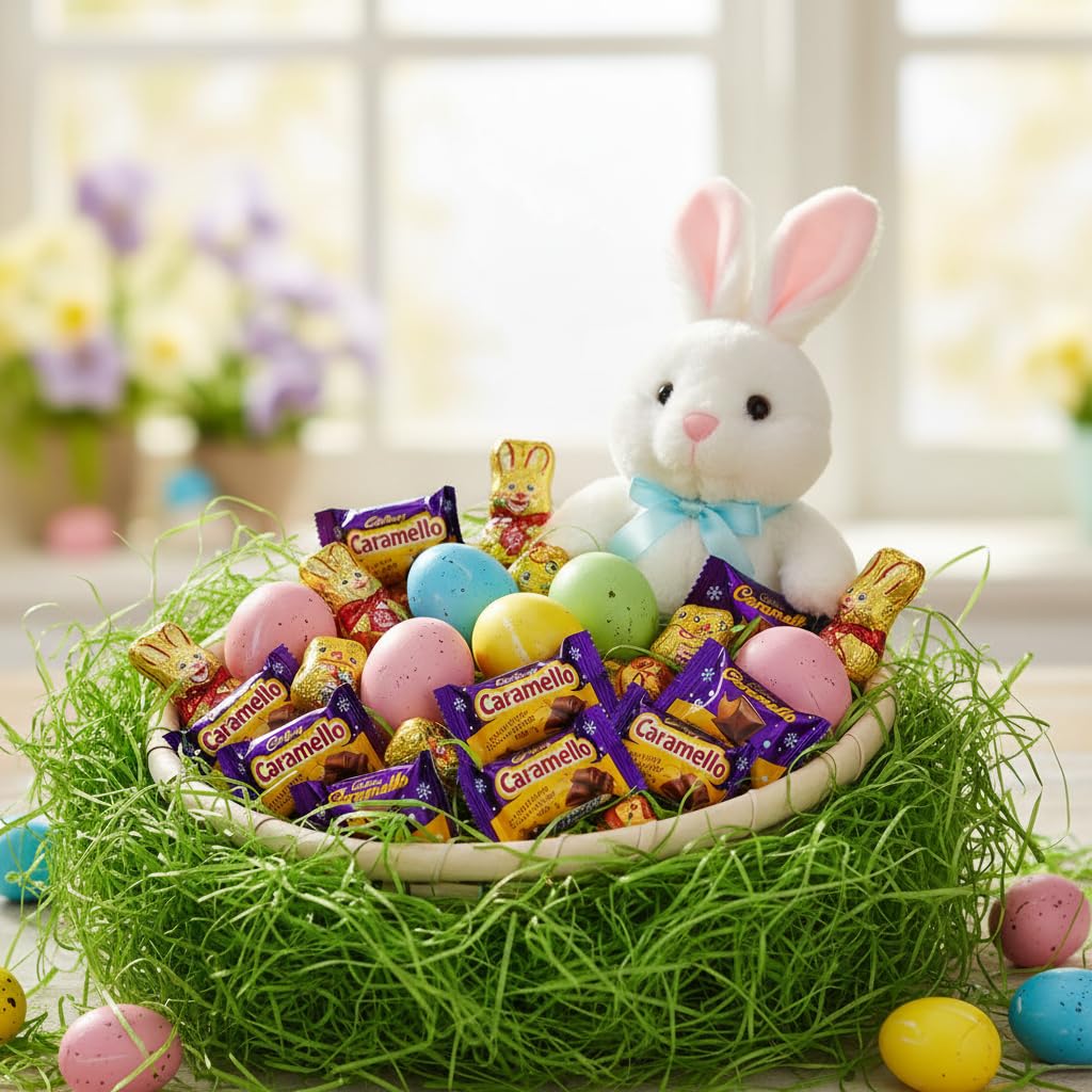 CadburyCaramello Miniatures Easter Candy - 55 Pieces Bulk Caramello Candy Bars Individually Wrapped Chocolate Candy Miniature Bars - Caramello Miniatures Bulk Candy - 55 Pieces