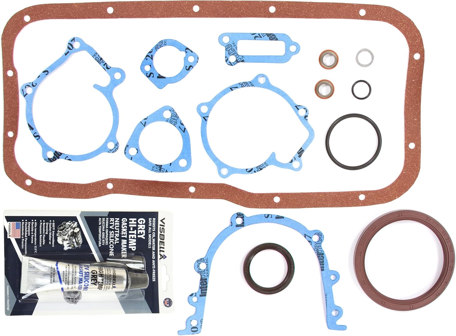 DG-8614961348 Lower Conversion Gasket Set Compatible With/Replacement For 89-99 Nissan Pulsar NX Sentra 200SX 1.6 SOHC GA16i GA16DE