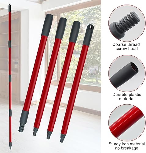 Miniatura 2 de Cabezal de repuesto para trapeador giratorio, base, mango de repuesto para sistema de 1 tanque OCedar EasyWring - Incluye 2 repuestos de microfibra,