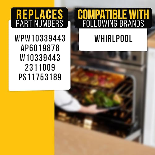 Miniatura 7 de PartsBroz WPW10339443 - Pomo de control de quemador, compatible con la gama Whirlpool, reemplaza AP6019878 W10339443 2311009 PS11753189 Reemplazo