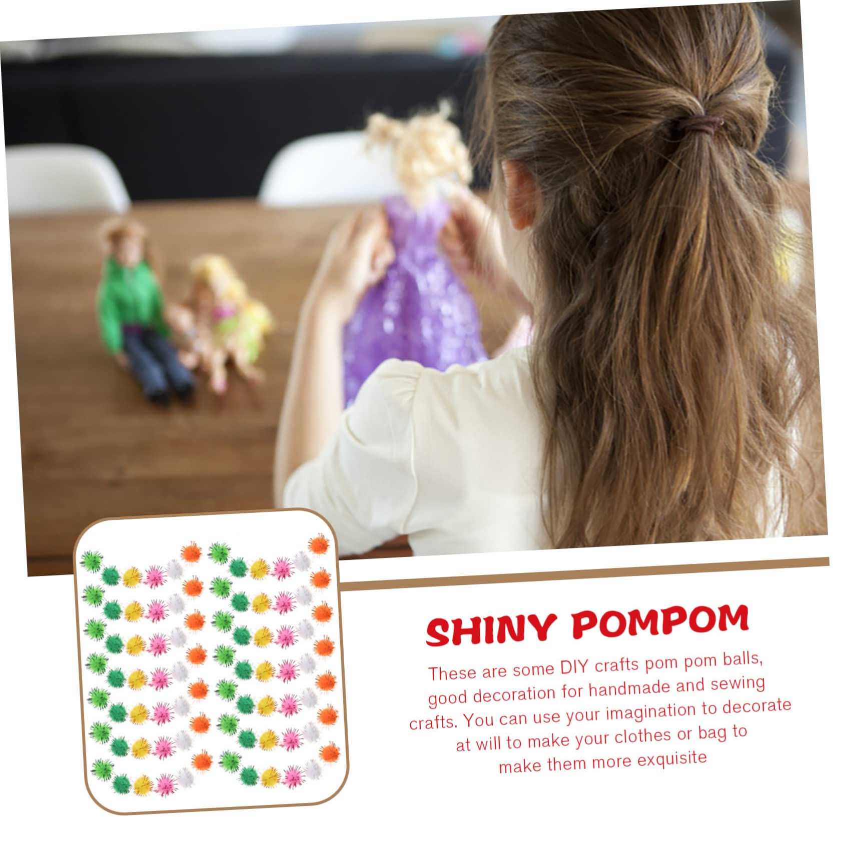 STOBOK 5000 Stück Weihnachtsdekoration Pompons Plüsch Bommel Puffbällchen zum Basteln DIY Kleidung Bommel Mini-Pompons zum Basteln kleine Pompons zum Basteln Schüttgut Kunsthandwerk