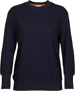 Icebreaker Women's Central II Long Sleeve Sweatshirt - Ladies Sweater - Merino Wool Mid Layer