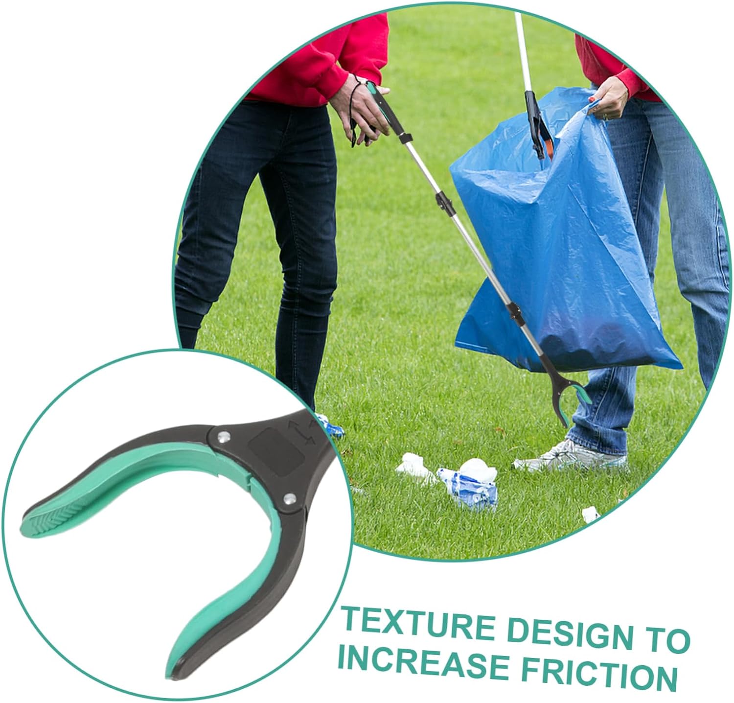 Mipcase Household Foldable Grabber Trash Picker Tool Litter Pickup Device for Easy Access to High Shelves and Tight Spaces for Seniors and Home Use